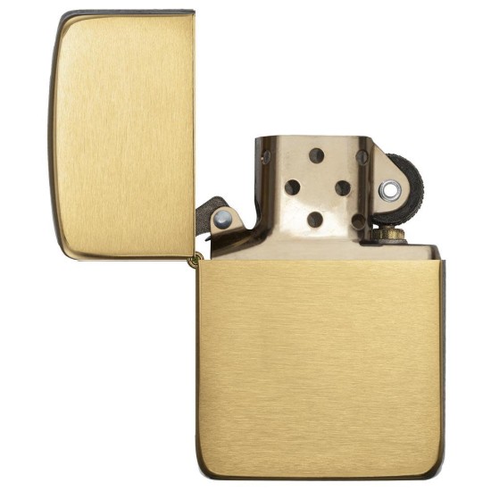 Zippo 1941 Replica Brushed Brass Windproof Pocket Lighter, 1941B