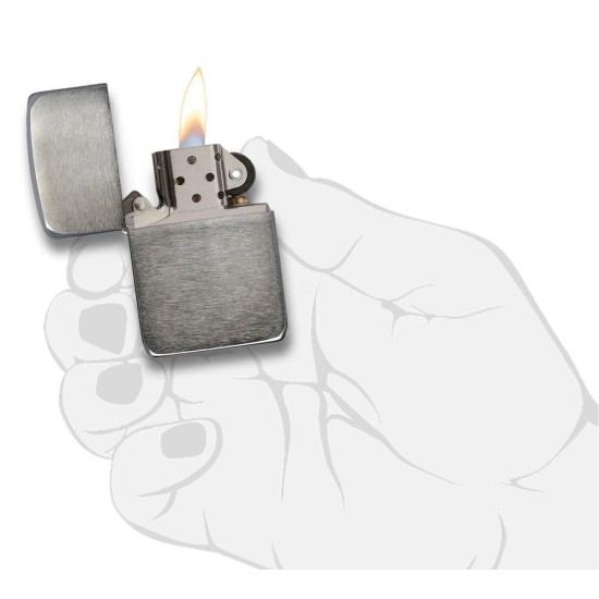 Zippo 1941 Replica Black Ice Windproof Pocket Lighter, 24096