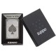 Zippo Ace Filigree Classic Black Ice Windproof Pocket Lighter, 28323