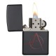 Zippo Anarchy Symbol, Black Matte Windproof Pocket Lighter, 20842