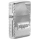Zippo Bolts Design Armor High Polish Chrome Windproof Pocket Lighter, 29672