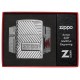 Zippo Bolts Design Armor High Polish Chrome Windproof Pocket Lighter, 29672