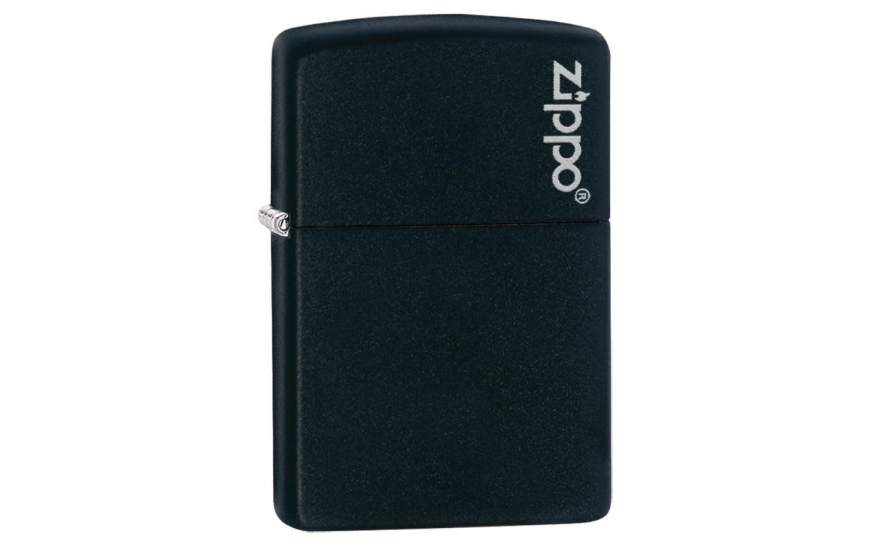 Zippo Classic Black Matte With Zippo Logo Windproof Pocket Lighter