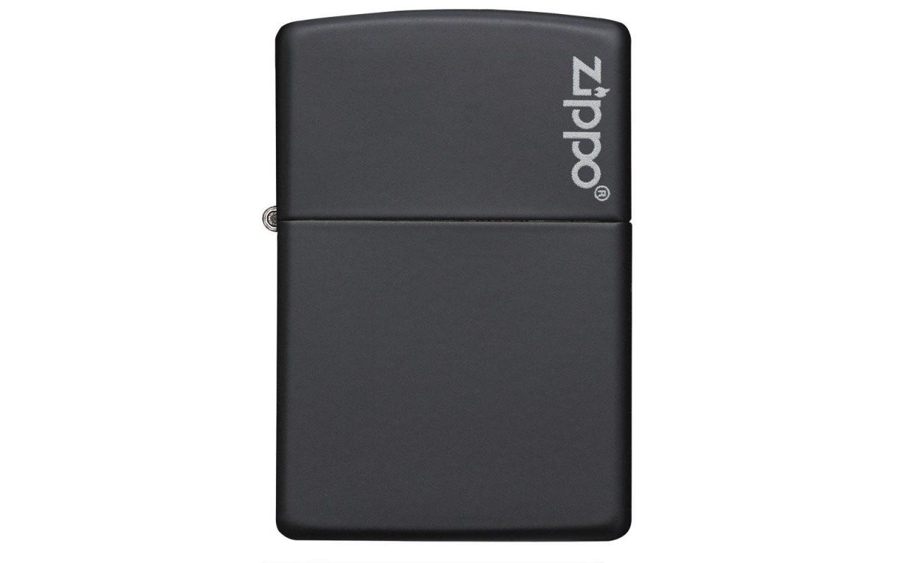 Zippo Classic Black Matte With Zippo Logo Windproof Pocket Lighter 218zl Zippo India Lightorati 