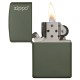 Zippo Classic Green Matte Zippo Logo Windproof Pocket Lighter, 221ZL