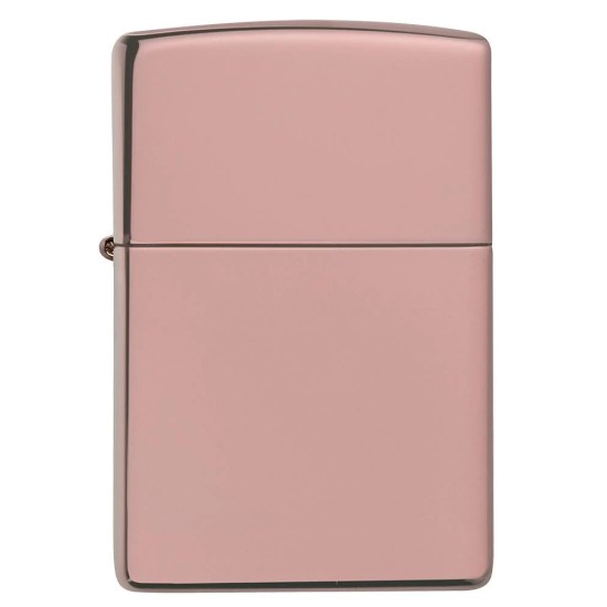 Zippo Classic High Polish Rose Gold Windproof Pocket Lighter, 49190