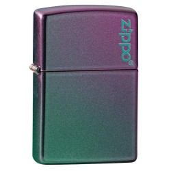 Zippo Classic Iridescent Zippo Logo Windproof Pocket Lighter, 49146ZL