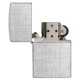 Zippo Linen Weave, Classic Brushed Chrome Windproof Pocket Lighter, 28181