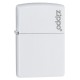 Zippo Classic White Matte Zippo Logo Windproof Pocket Lighter, 214ZL