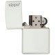 Zippo Classic White Matte Zippo Logo Windproof Pocket Lighter, 214ZL