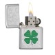 Zippo Clover Classic, High Polish Chrome Windproof Pocket Lighter, 24699