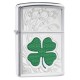 Zippo Clover Classic, High Polish Chrome Windproof Pocket Lighter, 24699