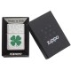 Zippo Clover Classic, High Polish Chrome Windproof Pocket Lighter, 24699