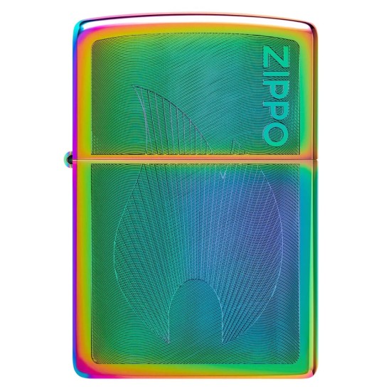 Zippo Dimensional Flame Design, Mesmerizing Multi-Color Windproof Pocket Lighter, 48618