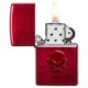 Zippo Doom Classic Candy Apple Red Iced Windproof Pocket Lighter, 21186