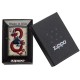 Zippo Dragon Ace Design Classic Black Matte Windproof Pocket Lighter, 29840