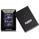 Zippo Flamingo Skull Design Classic Black Matte Windproof Pocket Lighter, 49771