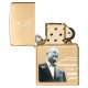 Zippo Founder's Day Collectible Armor High Polish Brass Windproof Pocket Lighter, 48716