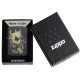 Zippo Gambling Design Classic Black Matte Windproof Pocket Lighter, 49257