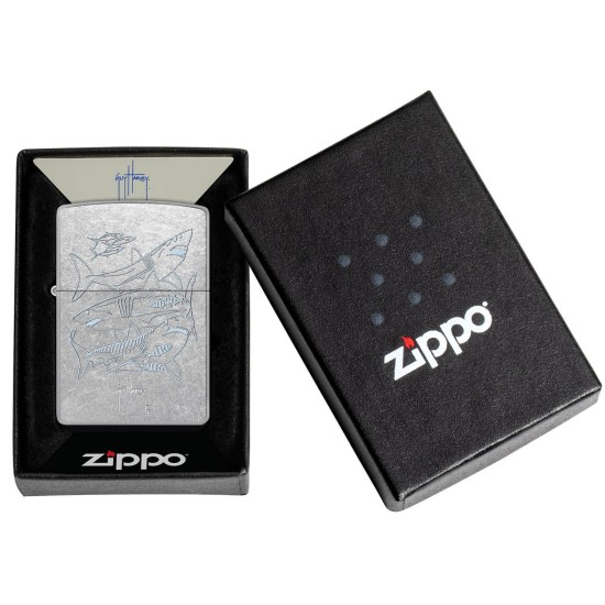 Zippo Guy Harvey Classic Street Chrome Windproof Pocket Lighter, 48595