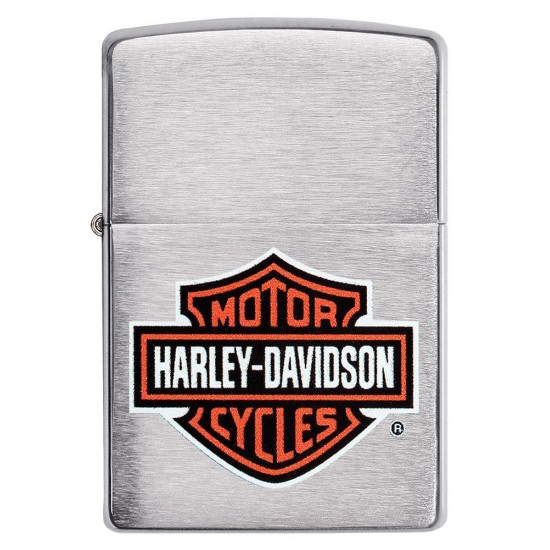 Zippo Harley-Davidson Bar And Shield Logo, High Polish Chrome Windproof Pocket Lighter, 200HD.H252