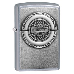 Zippo Harley-Davidson Classic Street Chrome Windproof Pocket Lighter, 49175