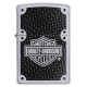 Zippo Harley Davidson Carbon Fiber, Satin Chrome Windproof Pocket Lighter, 24025
