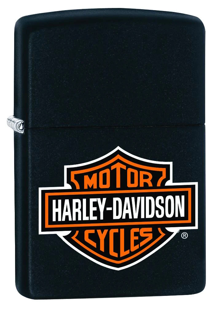 Zippo Harley Davidson Classic Black Matte Windproof Pocket Lighter