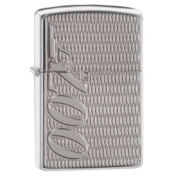 Zippo James Bond 007 Armor High Polish Chrome Windproof Pocket Lighter, 29550