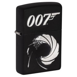 Zippo James Bond 007 Classic Black Matte Windproof Pocket Lighter, 49329