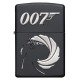 Zippo James Bond 007 Classic Black Matte Windproof Pocket Lighter, 49329