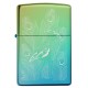 Zippo Peacock Design Classic High Polish Teal Windproof Pocket Lighter, 49191