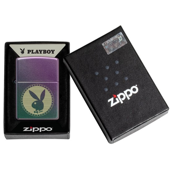 Zippo Playboy Classic Iridescent Windproof Pocket Lighter, 48380